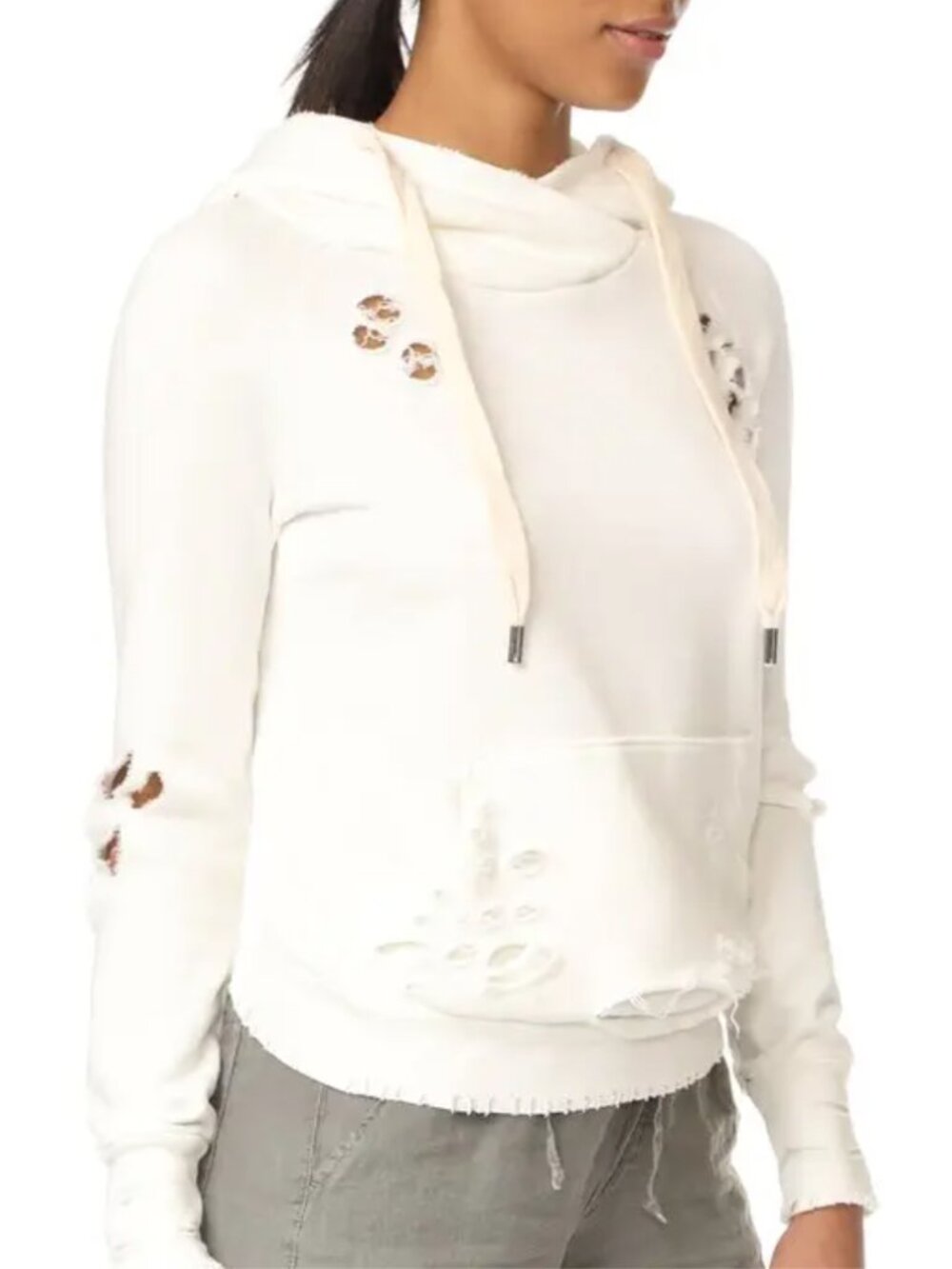 nsf lisse hoodie white size small